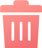 Corbeille vidée et bureau